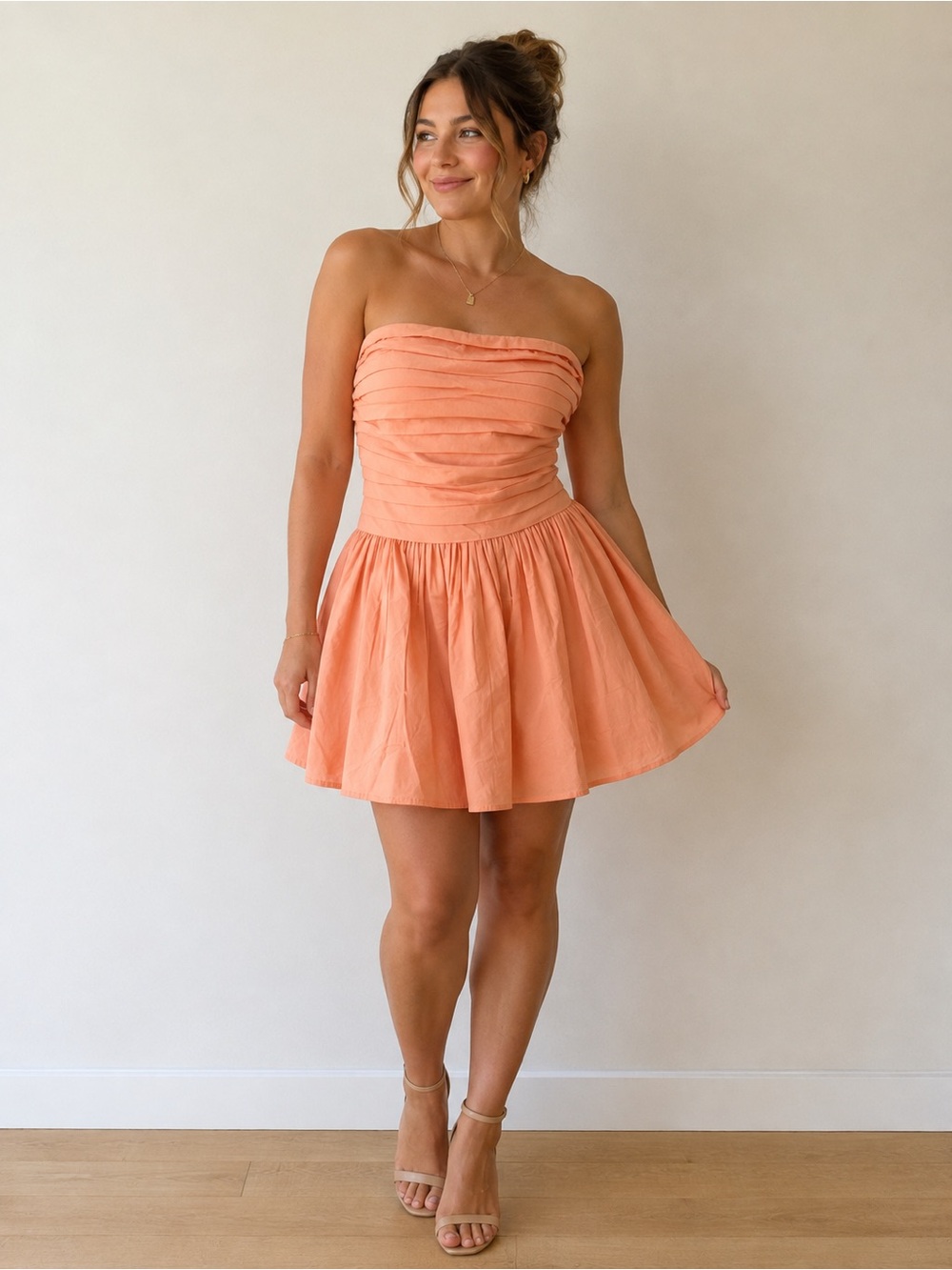 301. BAND OF THE FREE STRAPLESS MINI DRESS